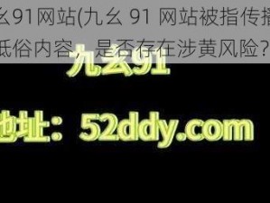 九幺91网站(九幺 91 网站被指传播色情低俗内容，是否存在涉黄风险？)