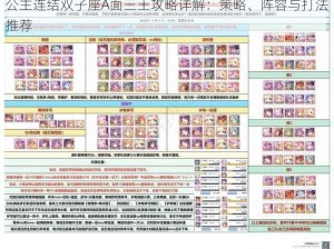 公主连结双子座A面三王攻略详解：策略、阵容与打法推荐