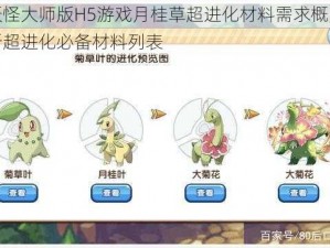 口袋妖怪大师版H5游戏月桂草超进化材料需求概览：全面解析超进化必备材料列表