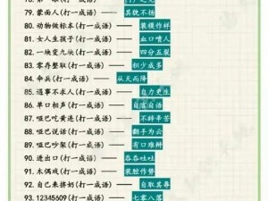 成语宫廷记第47关答案解析与策略探讨：巧妙智破谜题，揭开成语奥秘之门