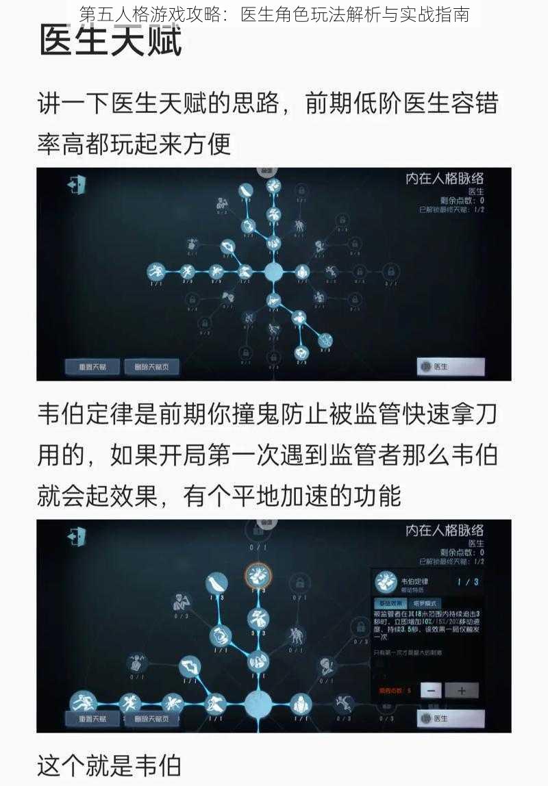 第五人格游戏攻略：医生角色玩法解析与实战指南