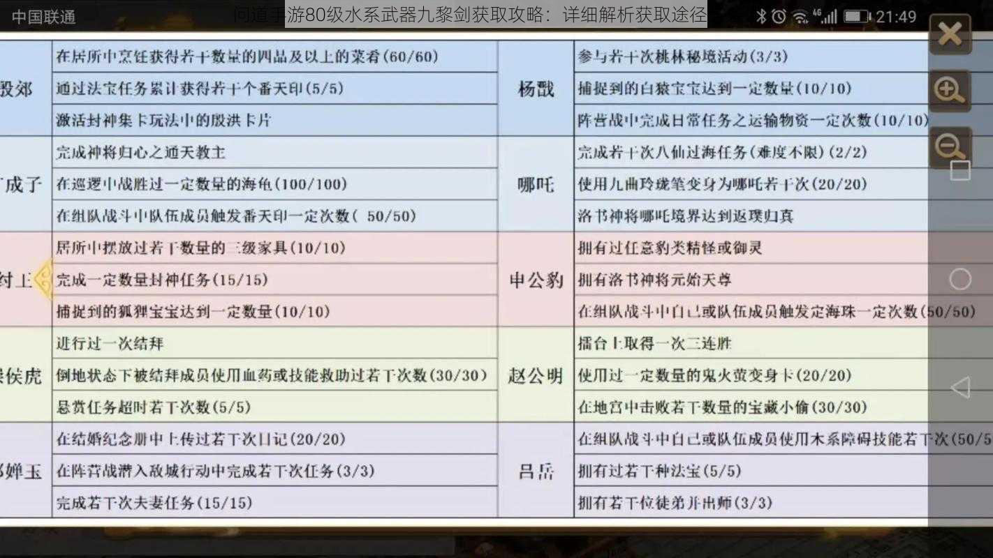 问道手游80级水系武器九黎剑获取攻略：详细解析获取途径与条件