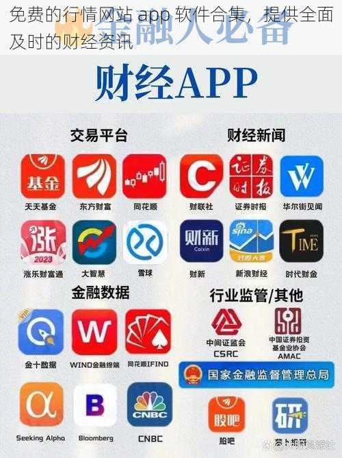 免费的行情网站 app 软件合集，提供全面及时的财经资讯