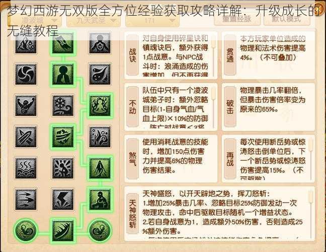 梦幻西游无双版全方位经验获取攻略详解：升级成长的无缝教程