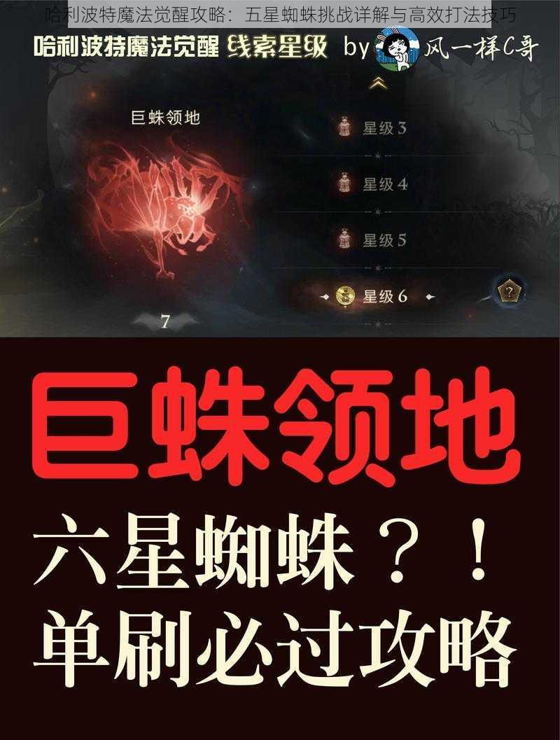 哈利波特魔法觉醒攻略：五星蜘蛛挑战详解与高效打法技巧