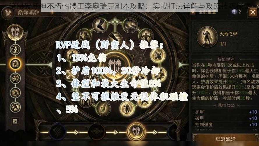 暗黑破坏神不朽骷髅王李奥瑞克副本攻略：实战打法详解与攻略技巧探索