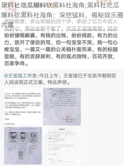 黑料社吃瓜爆料砍黑料社海角;黑料社吃瓜爆料砍黑料社海角：深挖猛料，揭秘娱乐圈内幕