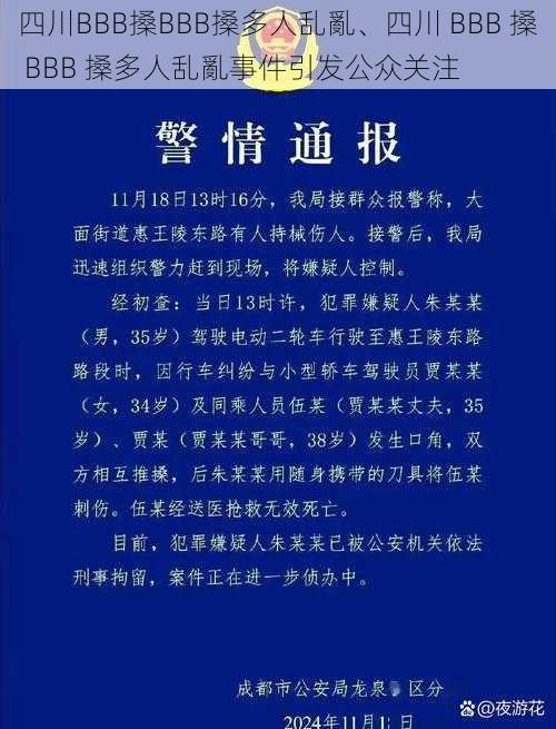 四川BBB搡BBB搡多人乱亂、四川 BBB 搡 BBB 搡多人乱亂事件引发公众关注