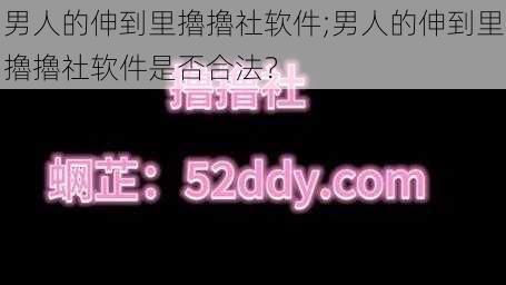 男人的伸到里擼擼社软件;男人的伸到里擼擼社软件是否合法？