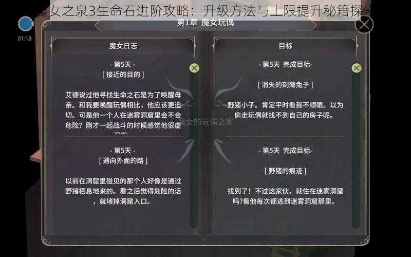 魔女之泉3生命石进阶攻略：升级方法与上限提升秘籍探索