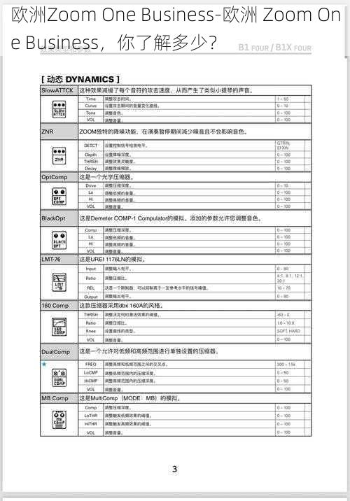 欧洲Zoom One Business-欧洲 Zoom One Business，你了解多少？