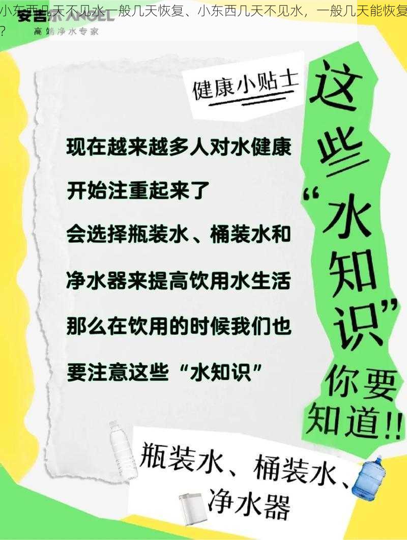 小东西几天不见水一般几天恢复、小东西几天不见水，一般几天能恢复？