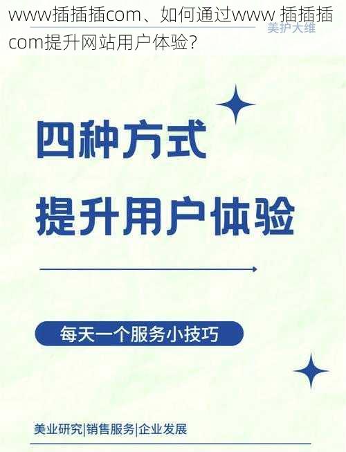 www插插插com、如何通过www 插插插 com提升网站用户体验？