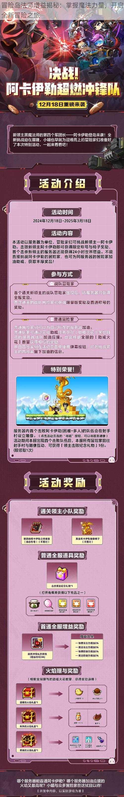 冒险岛法师增益揭秘：掌握魔法力量，开启全新冒险之旅