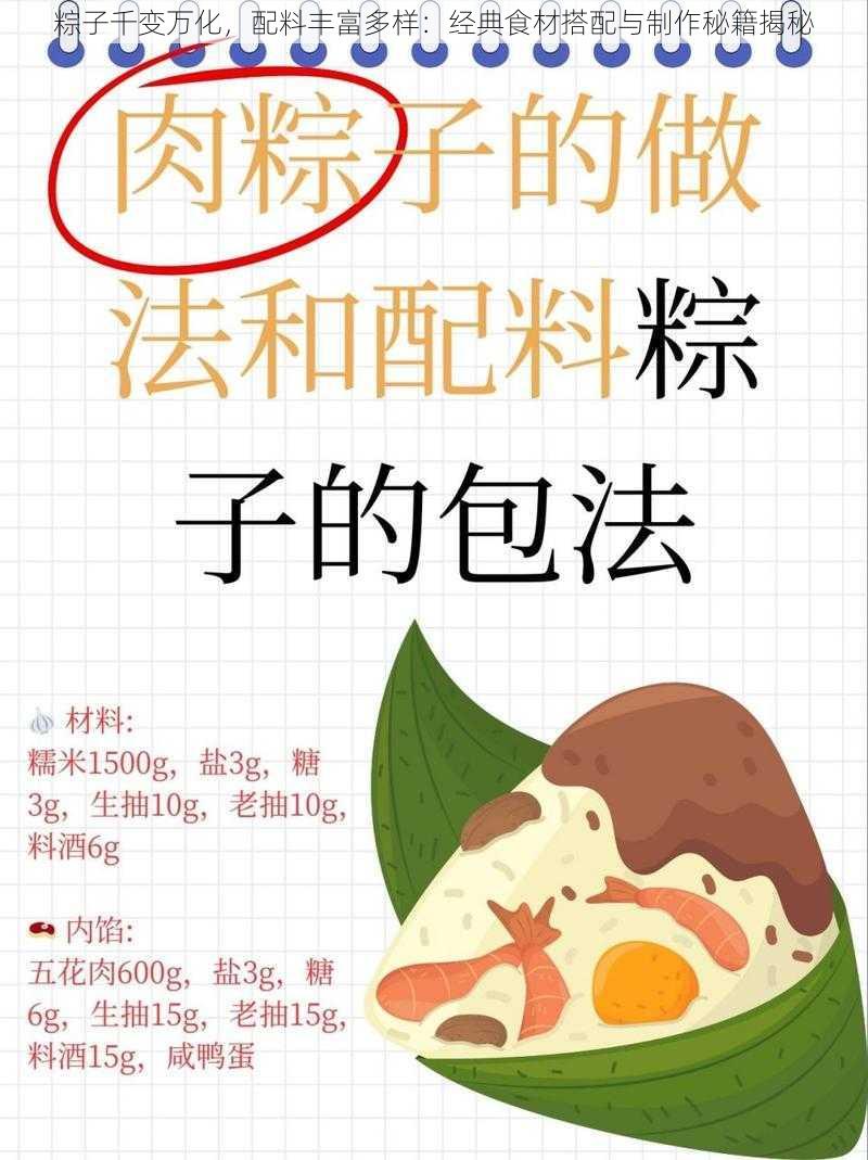 粽子千变万化，配料丰富多样：经典食材搭配与制作秘籍揭秘