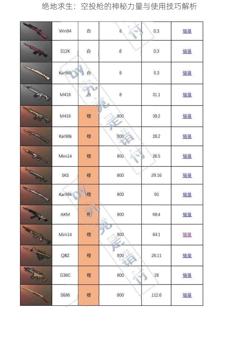 绝地求生：空投枪的神秘力量与使用技巧解析