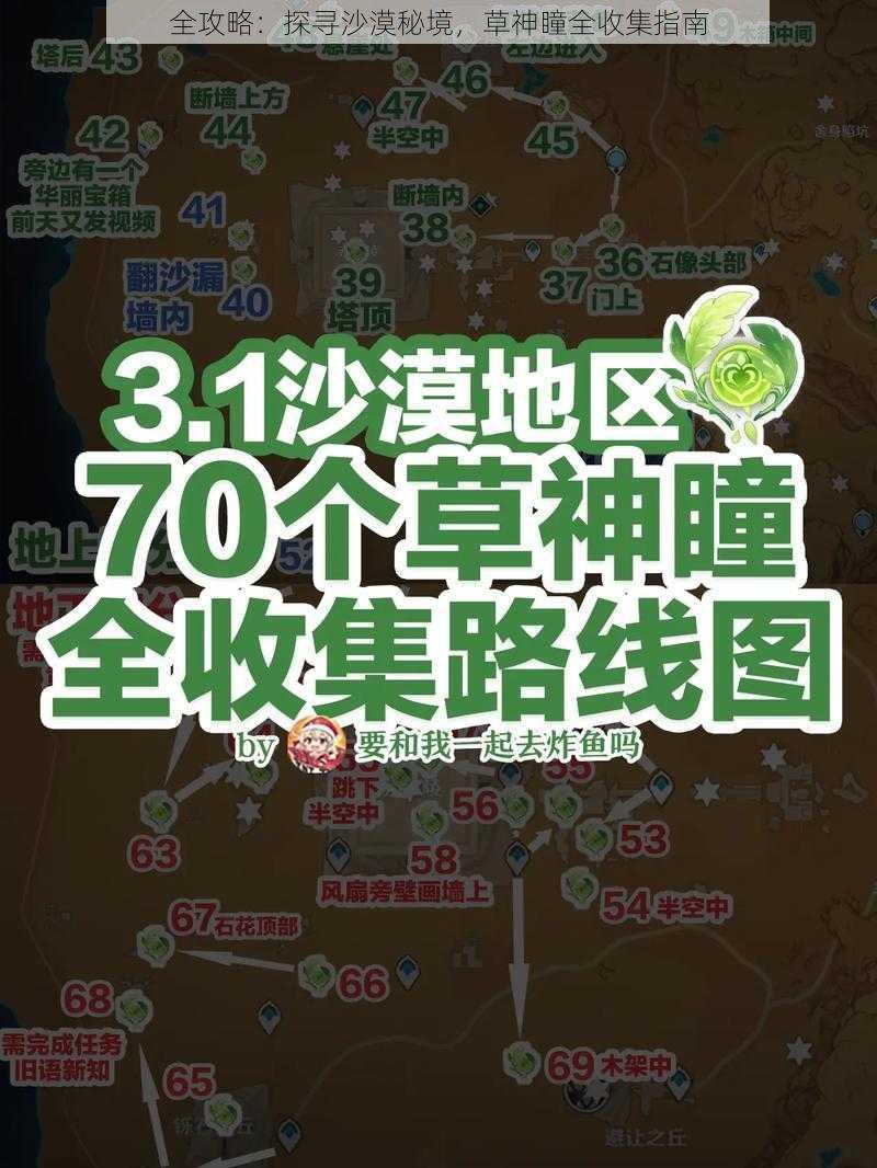 全攻略：探寻沙漠秘境，草神瞳全收集指南