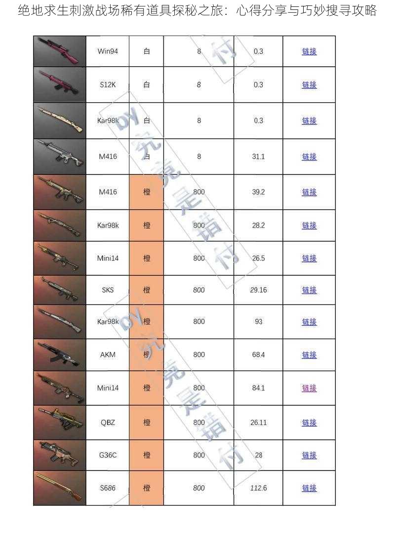 绝地求生刺激战场稀有道具探秘之旅：心得分享与巧妙搜寻攻略